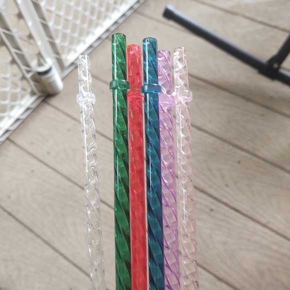 Set of 6 ❤️ twist design straws - Picture 2 of 4